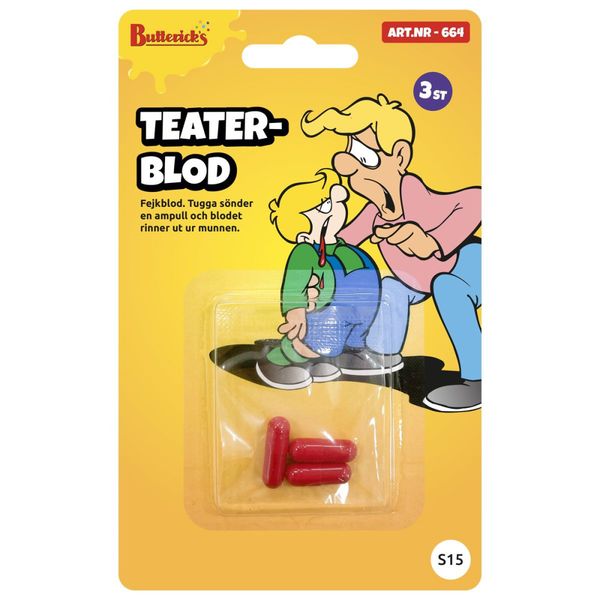 Teaterblod 3 Stk Buttericks