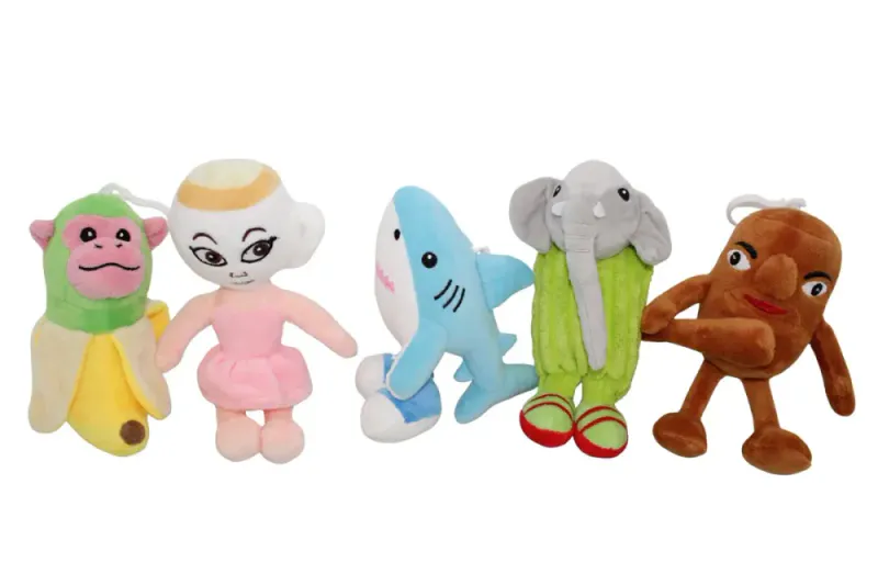 Brainrot Brain Rottiz Chimpanzini Bananini Plysj 15 cm Nøkkelring