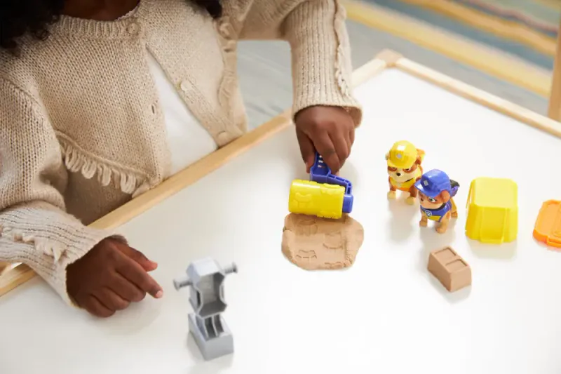 Paw Patrol Rubble & Crew Rubble & Mix Build-It Pack Kinetic Sand