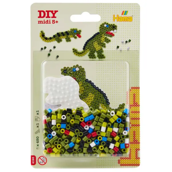 Hama Midi 450 Perler Dinosaur Blister