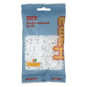 Hovedbilde Hama Midi 1000 Perler - Hvit 01