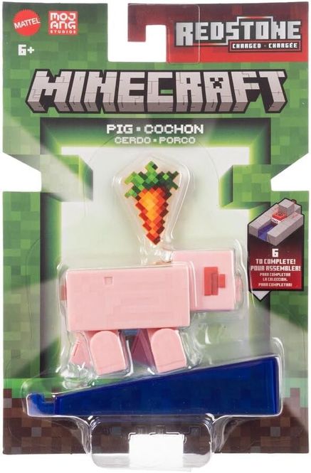 Hovedbilde Minecraft Redstone Charged Figure 8 cm - Pig