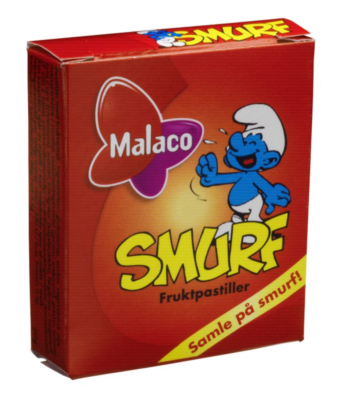 Malaco Smurf Fruktpastiller 20g BF: 18.06.26