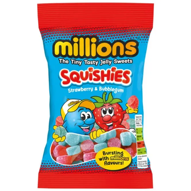 Hovedbilde Millions Squishies Strawberry & Bubblegum 130g