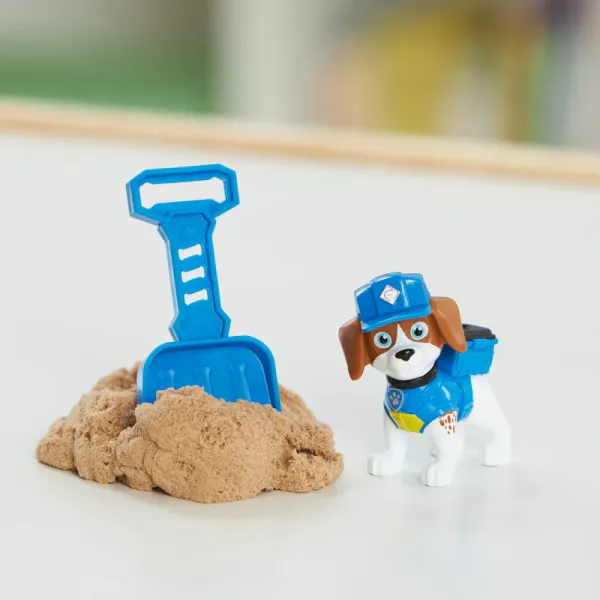 Paw Patrol Rubble & Crew Charger & Wheeler Build-It Pack Kinetic Sand