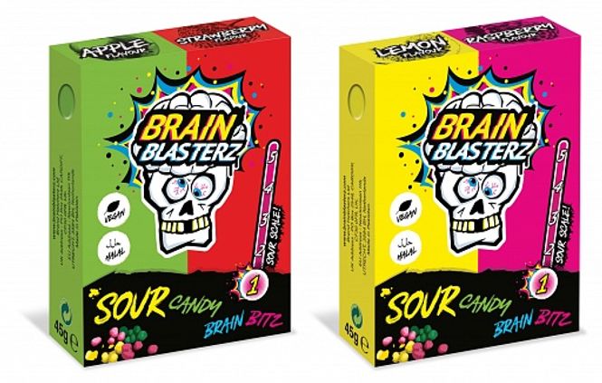 Hovedbilde Brain Blasterz Sour Candy Brain Bitz 45g BF: ...