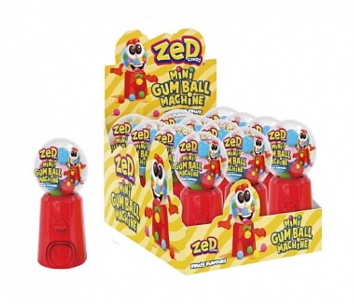 Mini Gumball Machine Zed Candy 20g